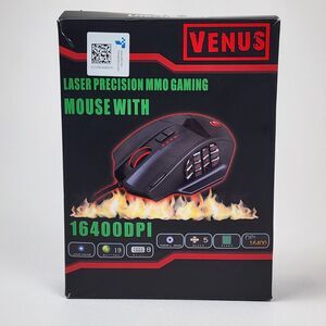UtechSmart Venus MMO Gaming Mouse RGB Wired 16400 DPI Programmable 12 Button